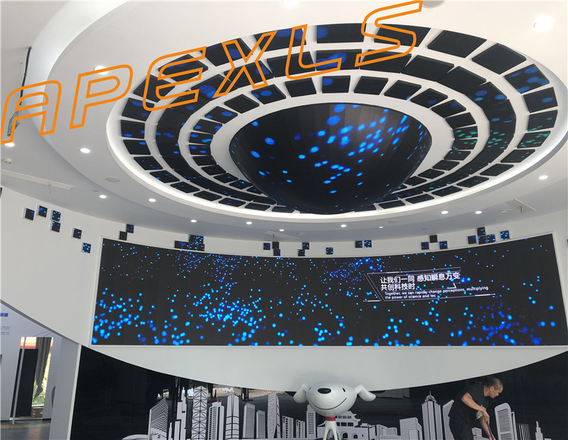 南京市明鉬視訊P4MM室內直徑3米LED半球形顯示屏
