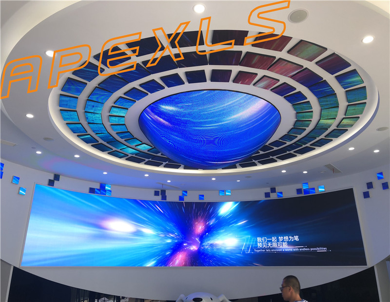 南京市明鉬視訊P4MM室內直徑3米LED半球形顯示屏