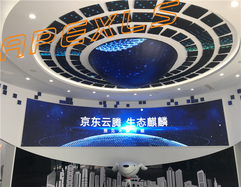 南京市明鉬視訊P4MM室內直徑3米LED半球形顯示屏