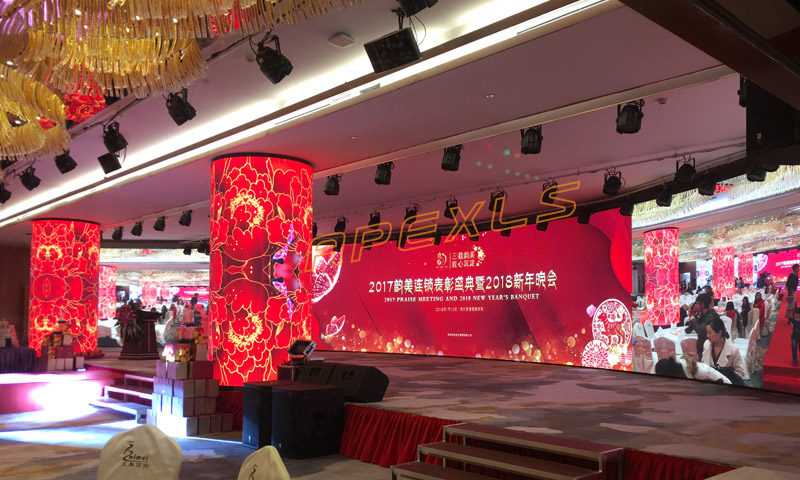深圳?？婆d工業園P3MM LED圓柱屏
