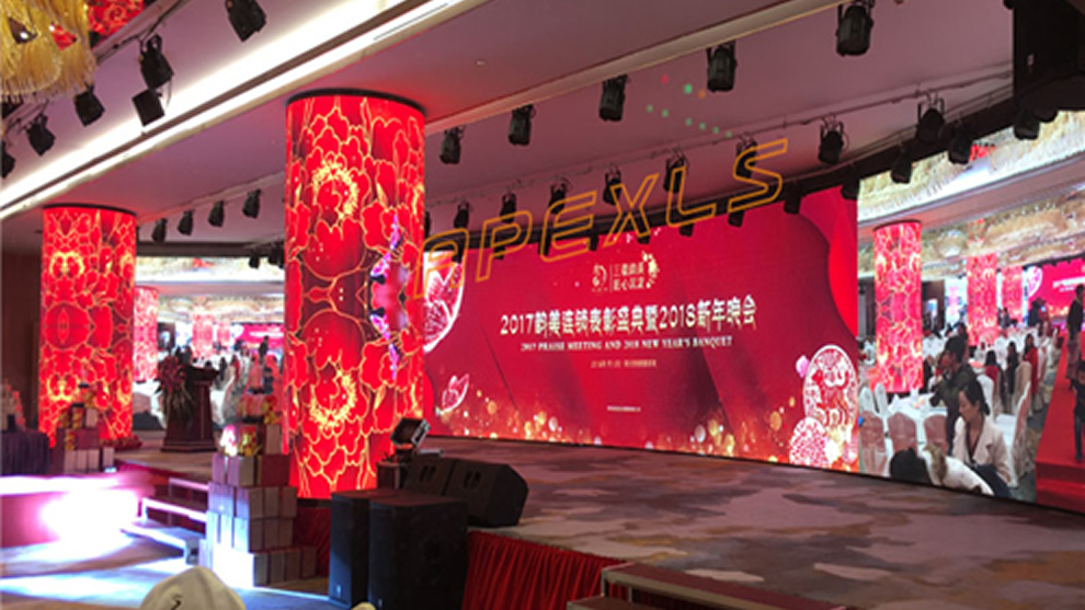 深圳海科興工業(yè)園P3MM LED圓柱屏