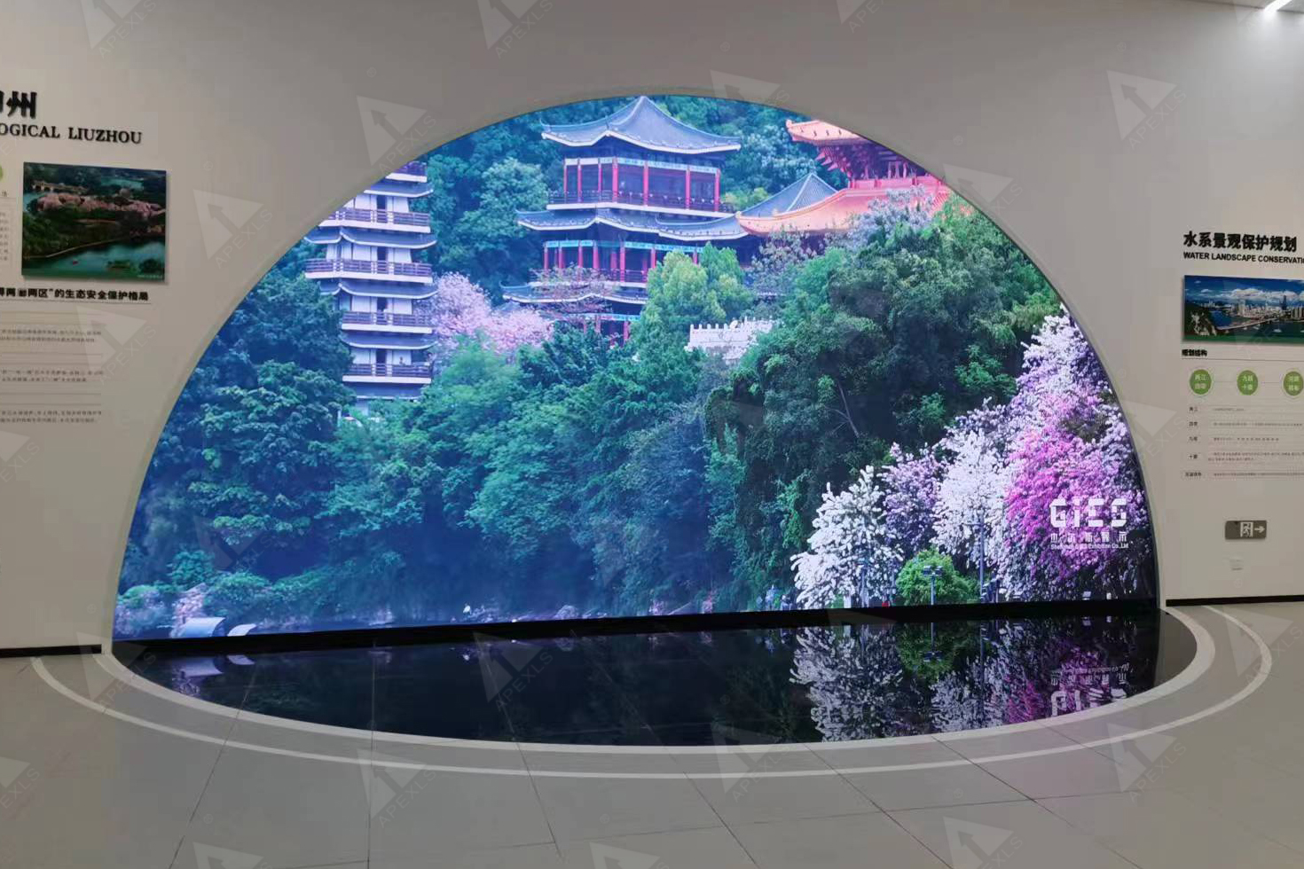 廣西柳州圖書館-室內全彩屏